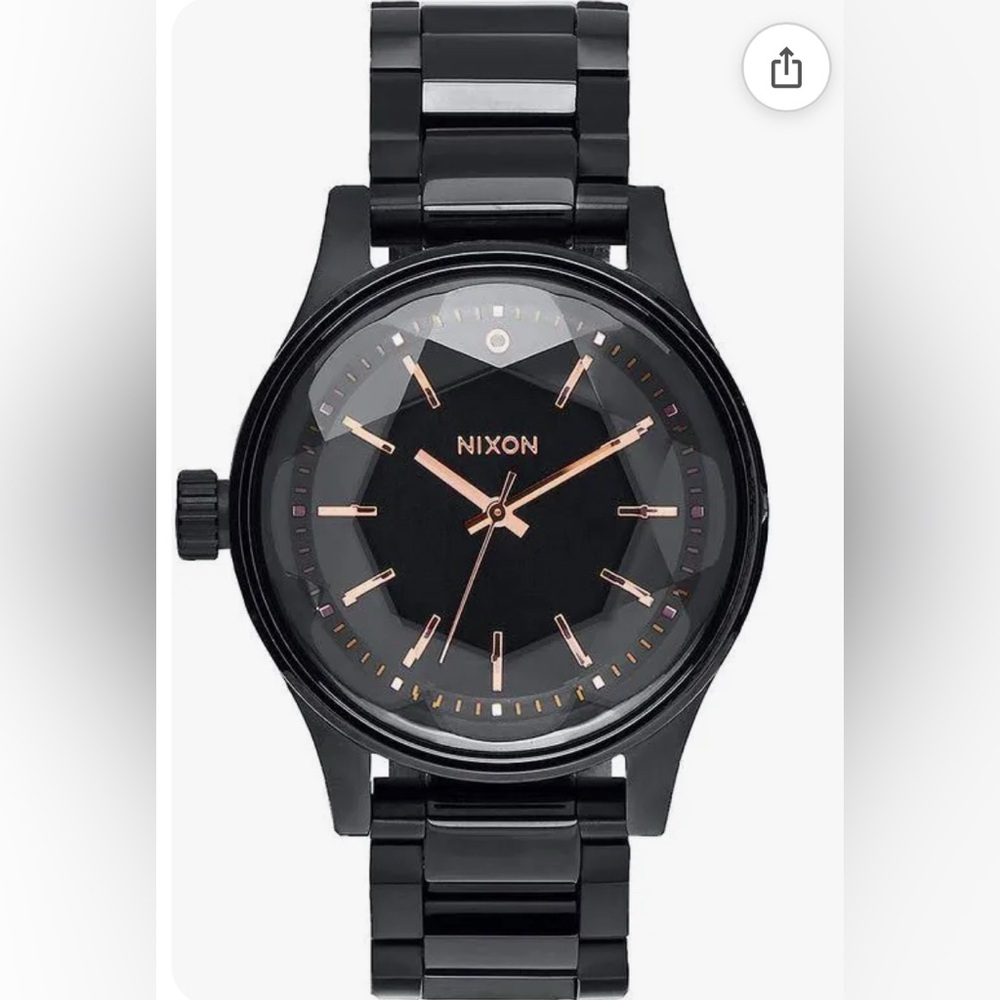 NIXON Womens Analogue Quartz Watch with Stainless Steel Strap A409897 in black